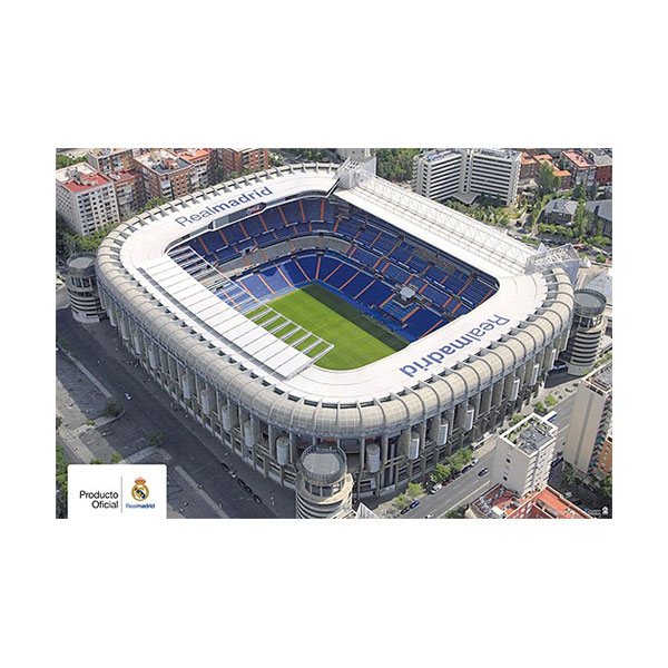 Real Madrid โปสเตอร์ สนามเรอัล มาดริด Santiago Bernabéu Stadium