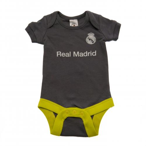 Real Madrid FC ชุดเด็กทารก เรอัล มาดริด (2ชุด) สีขาวและเทา-2-c