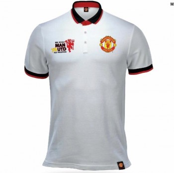 Manchester United FC เสื้อโปโล แมนยู Man Utd 78 สีขาว