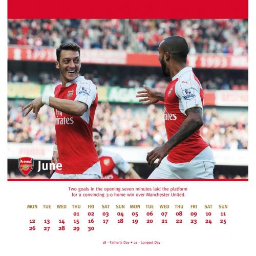 Arsenal FC ปฏิทินตั้งโต๊ะ 2017 อาร์เซน่อล-4