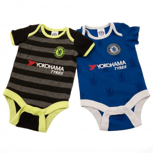 Chelsea FC ชุดเด็กทารก เชลซี (2ชุด) สีน้ำเงินและสีดำ-1