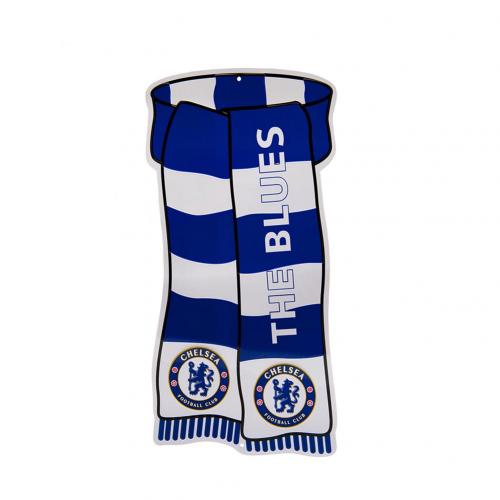 Chelsea FC ป้ายโลหะ ลายผ้าพันคอ The Blues-1