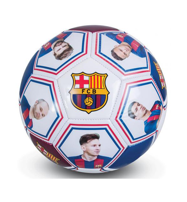 FC Barcelona ลูกฟุตบอล บาร์เซโลน่า รูปนักฟุตบอลพร้อมลายเซ้นต์-1